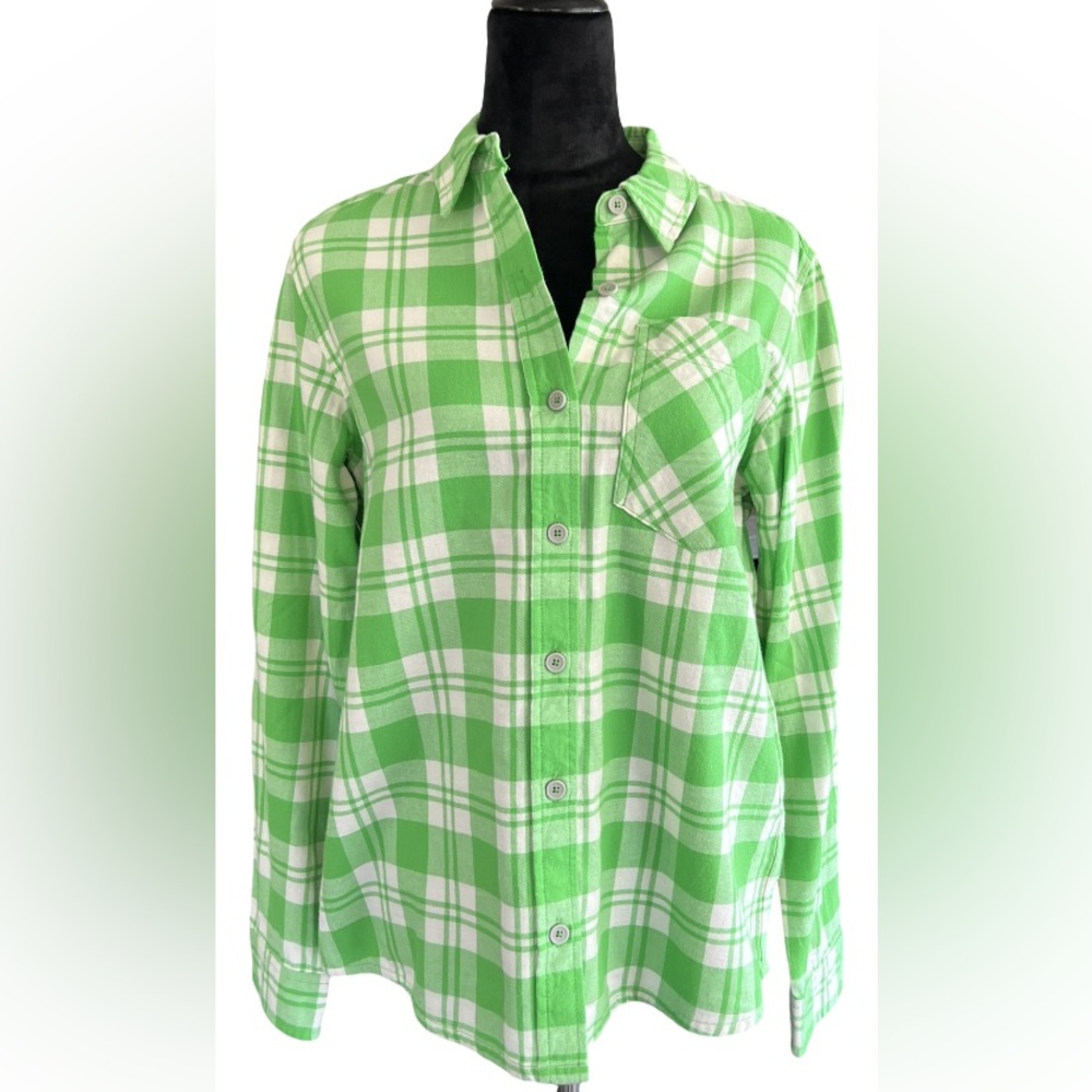 NWT Stio lightweight alpine, green dovetail flannel shirt